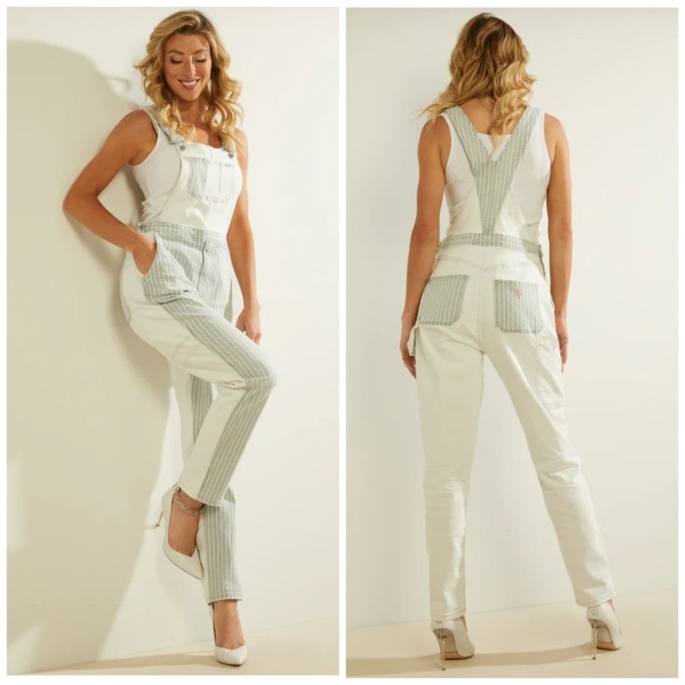 GUESS Carrie Dungaree Denim Overalls